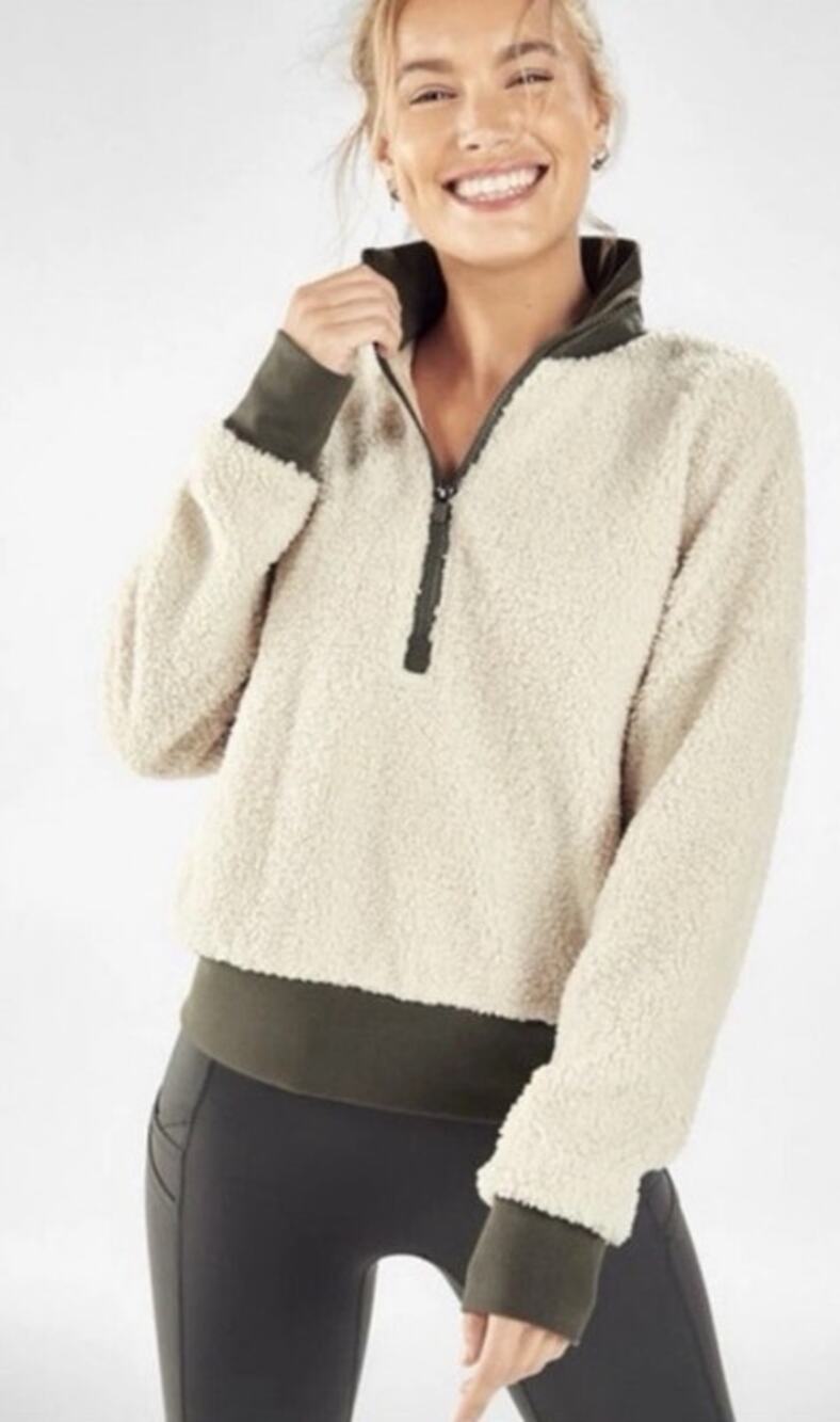 Fabletics Dream Fleece Pullover XXL Sherpa Polar